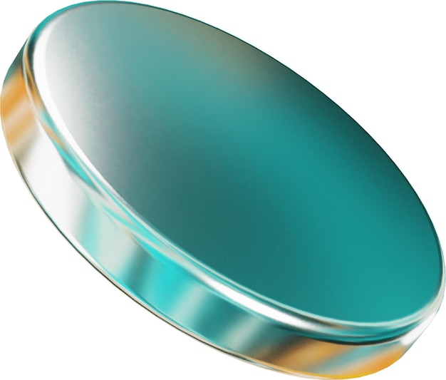 metal 3d coin shape