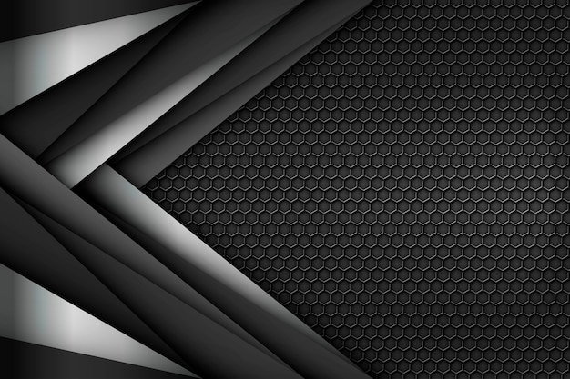 Vector metal background steel black design