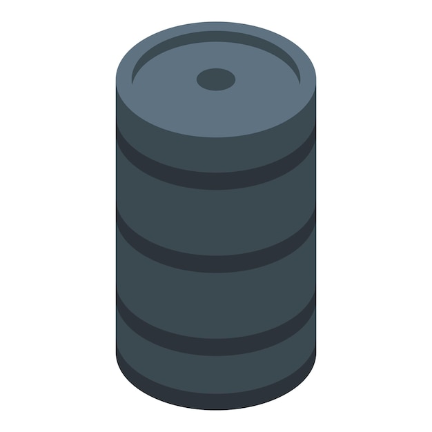 Metal barrel standing up containing oil gas or chemical product