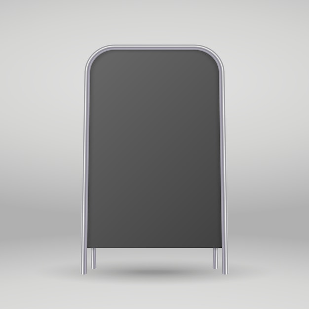 Vector metal blank street sandwich board