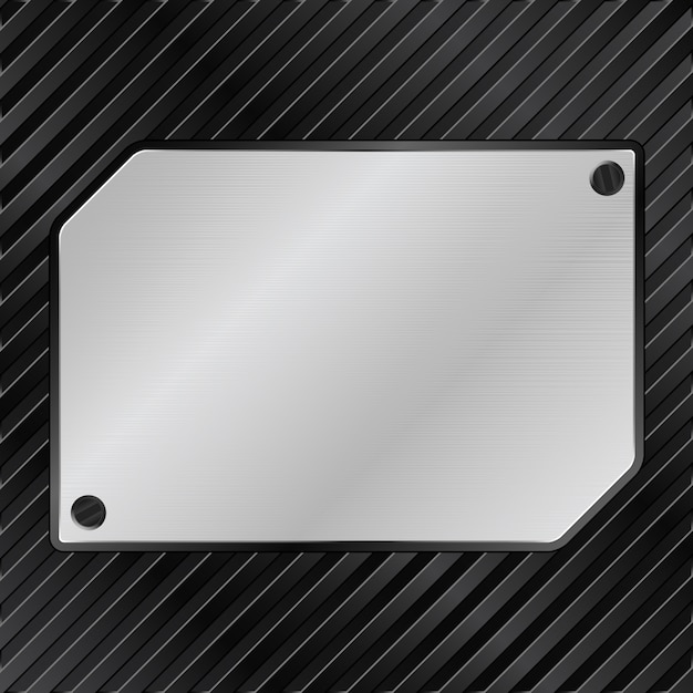 Vector metal board background