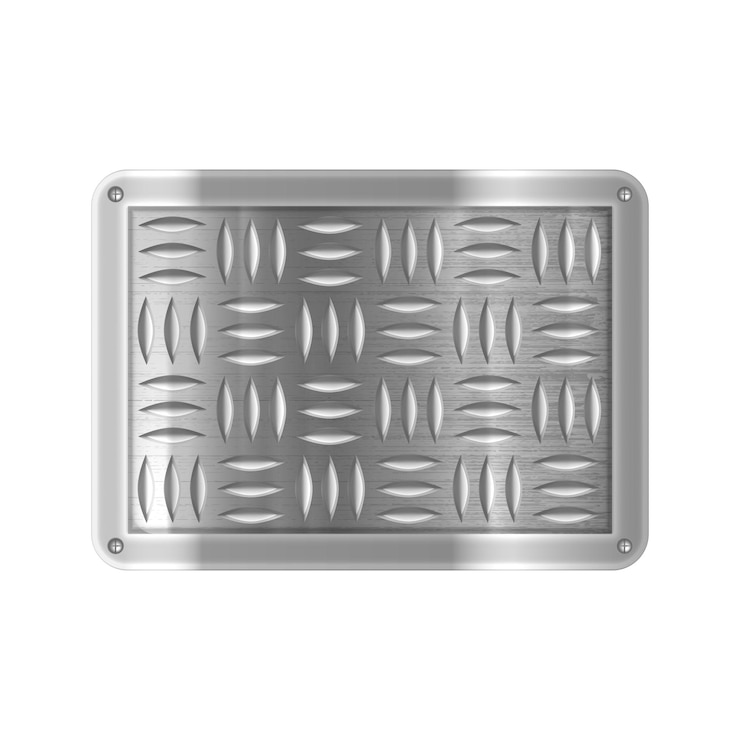 Vector metal board steel plate vector background shield