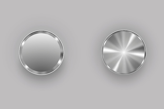 Metal buttons.   illustration