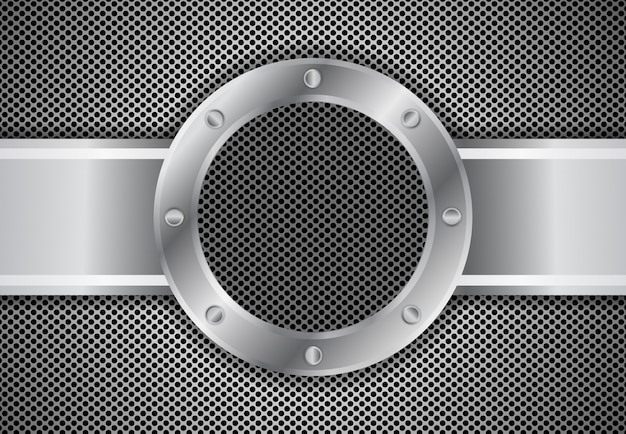 Metal circle 3 d background