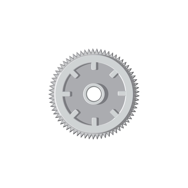 Vector metal cogwheel icon settings and function gear