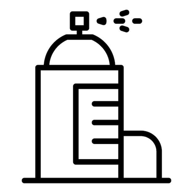 metal deodorant icon outline metal deodorant vector icon for web design isolated on white background