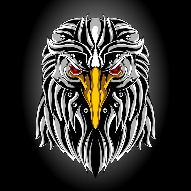 metal eagle head