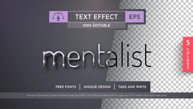 Metal Editable Text Effects Graphic Styles