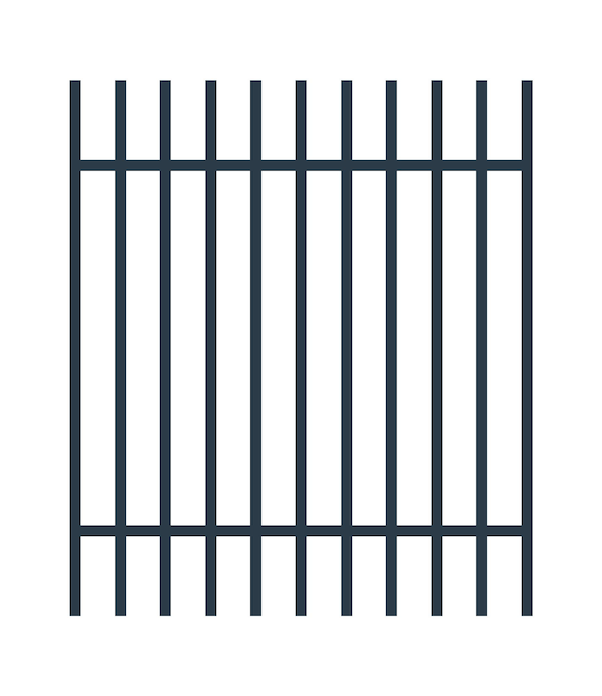 Metal fence icon Vector illustration