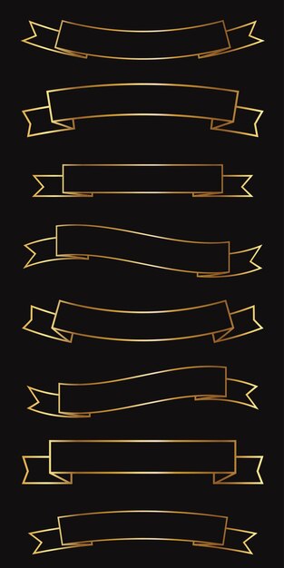 Вектор Металлические рамы элементы пользовательского интерфейса без декоративных элементов золотые металлические ленточные рамы medieva