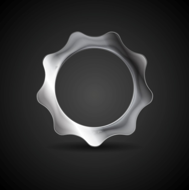 Vector metal gear steel cogwheel