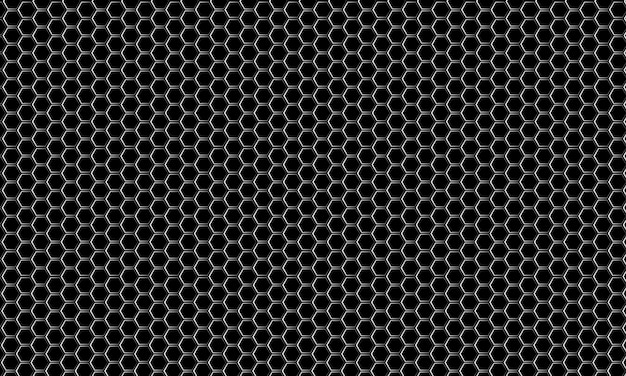 Vector metal hexagon background