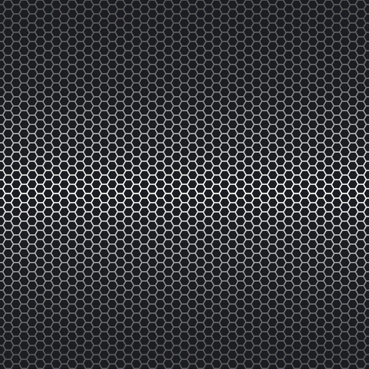 Vector metal hexagon vector background illustration