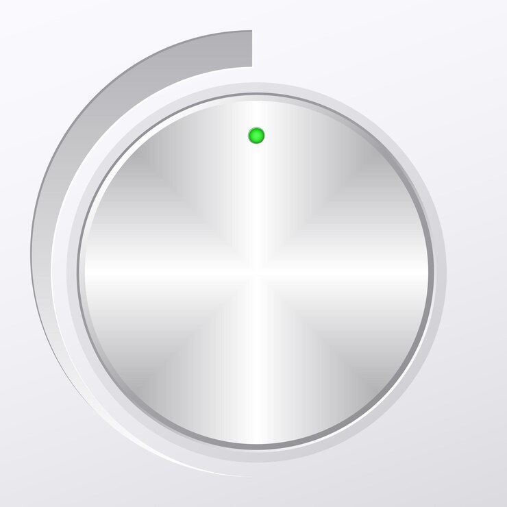 Vector metal knob
