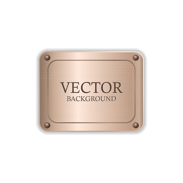 Vector metal label