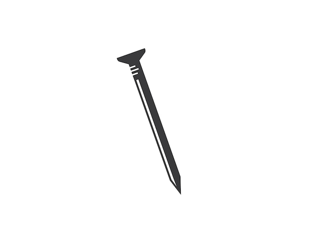 metal nail vector illustration design