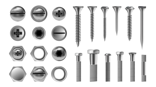 Vector metal screw set