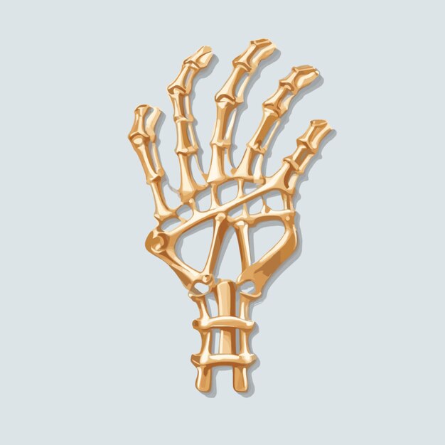 Vector metal sign skeleton vector on a white background