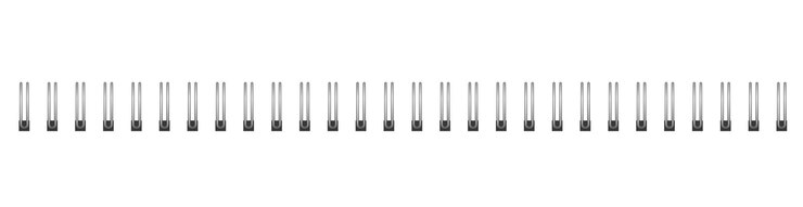 Vector metal spiral for page binder silver shiny mockup