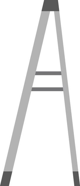 Vector metal step ladder