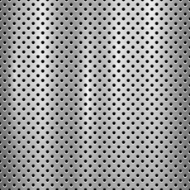 Metal Textured Technology Perforated Background