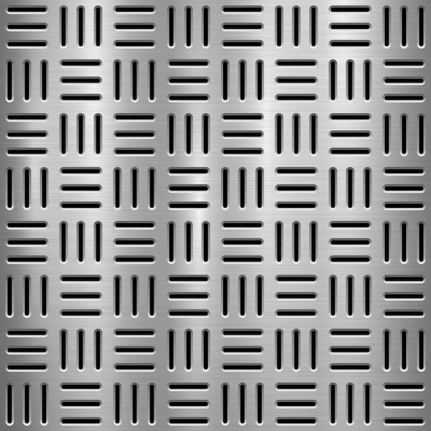 metal textured technology perforated background