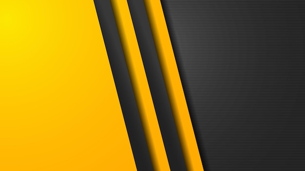 Metal Yellow Black Gradient Background