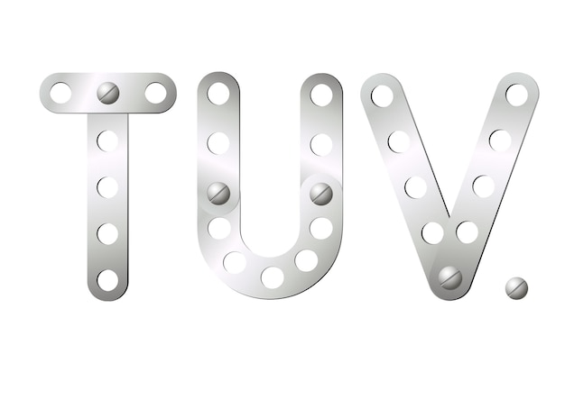 Metalen letters TUV