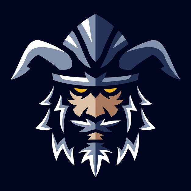 Metalen Viking-illustratiekunst Gratis Vector