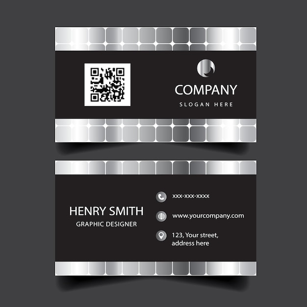 Metallic Business Card Template