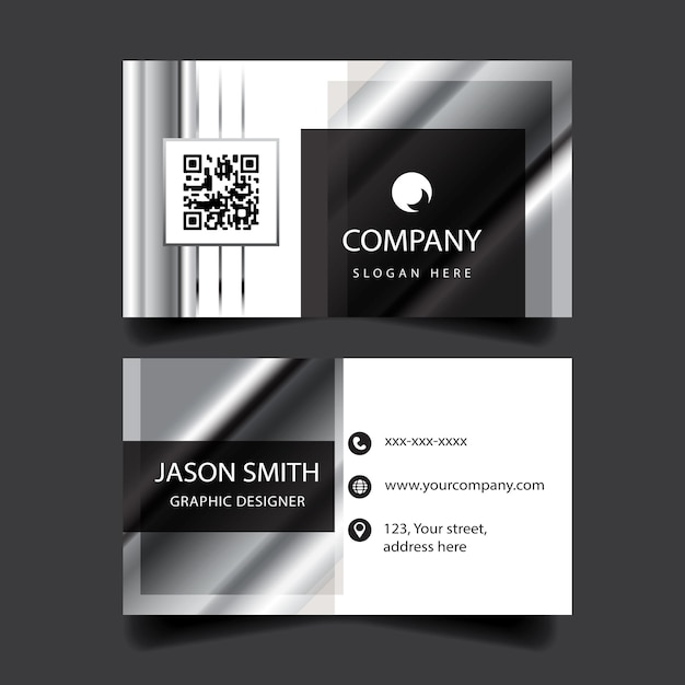 Metallic Business Card Template