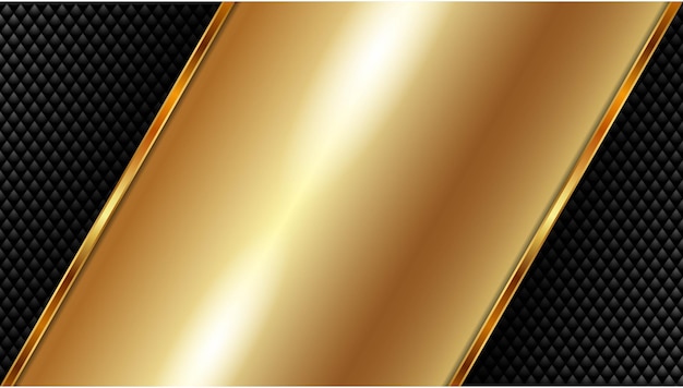 Metallic gold banner 10