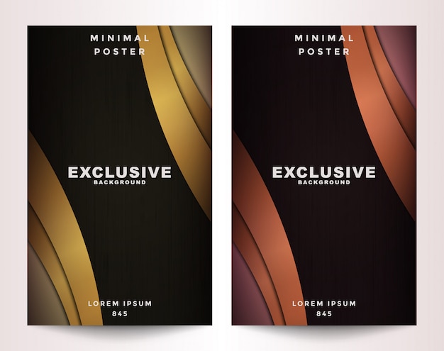 Metallic and gold set cover