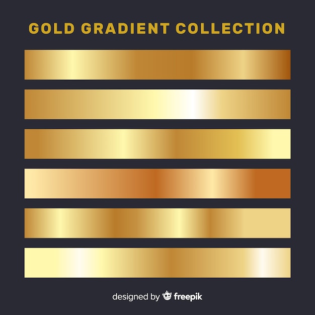 Metallic gradient stripes collection