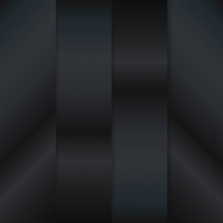 Vector metallic gradients collections pack