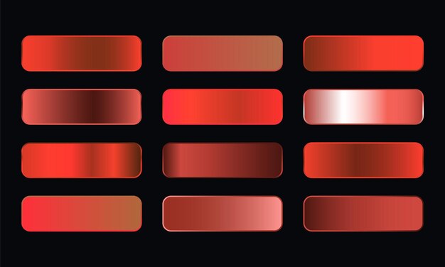 Metallic Red Gradients collectie