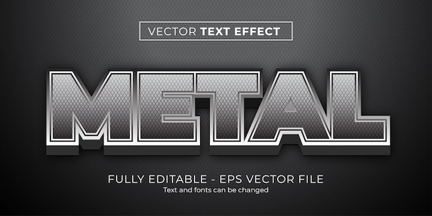 Vector metallic teksteffect