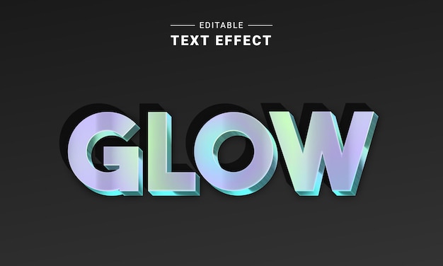 Metallic text effect