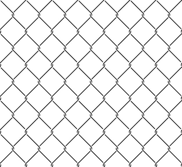 Metallic wired fence seamless pattern