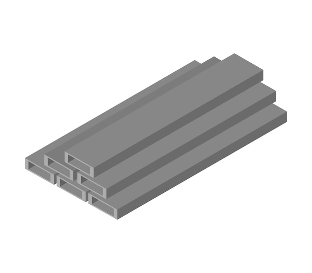 Metallurgy bars isometric