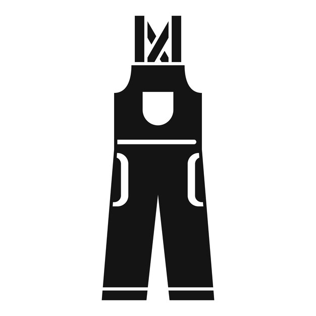 Icona degli abiti metallurgici semplice illustrazione dell'icona vettoriale degli abiti metallurgici per il web design isolato su sfondo bianco