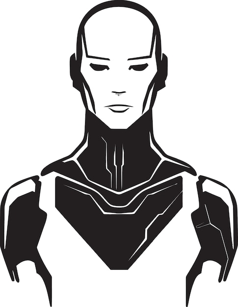 MetalMind geavanceerd Android symbool SyntheticVisage Robotic logo