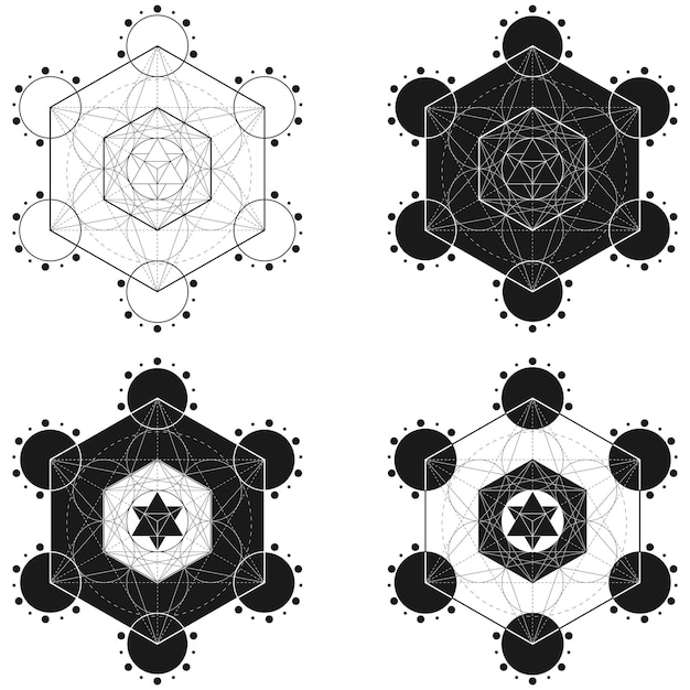 Metatron symbol vector design