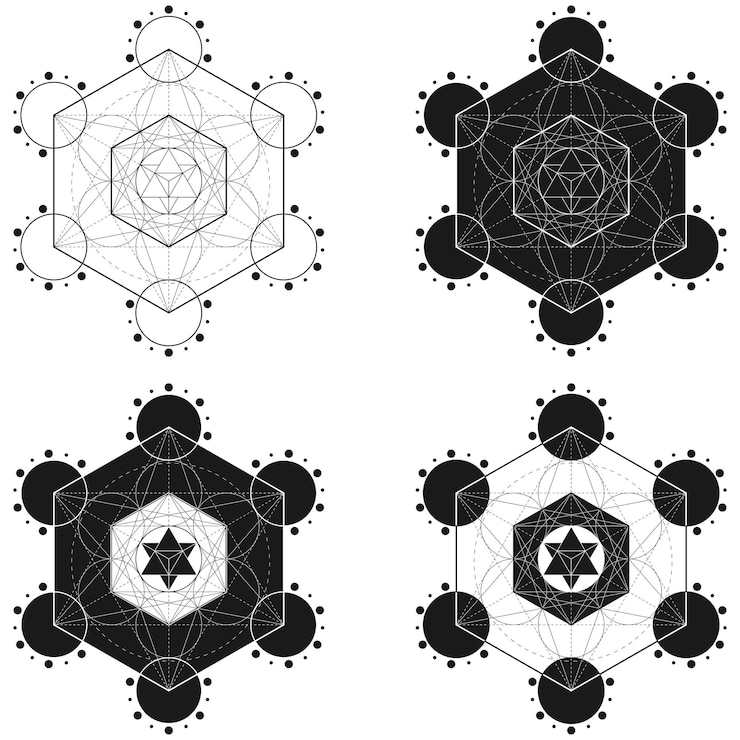 Vector metatron symbol vector design