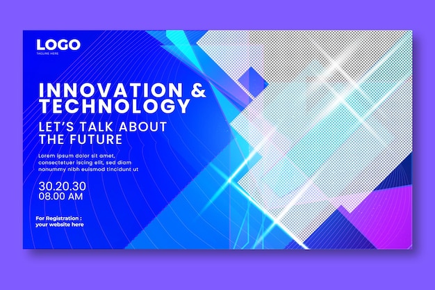 metaverse futuristic innovation webinar virtual technology and future neon innovation technology banner design