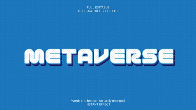 Metaverse Text Effect