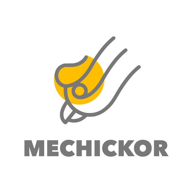 Meteor chicken logo simple design