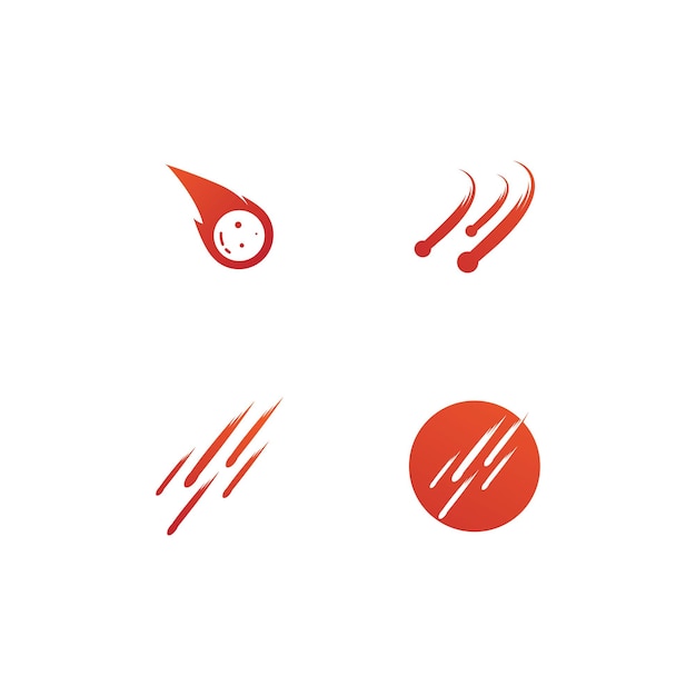 Meteor logo vector template design