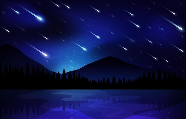 Meteor Shower Background