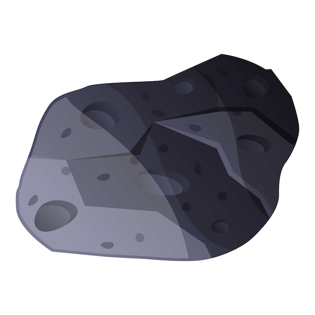 Vettore iconica di meteorite caricatura di icona vettoriale di meteorite per il web design isolata su sfondo bianco